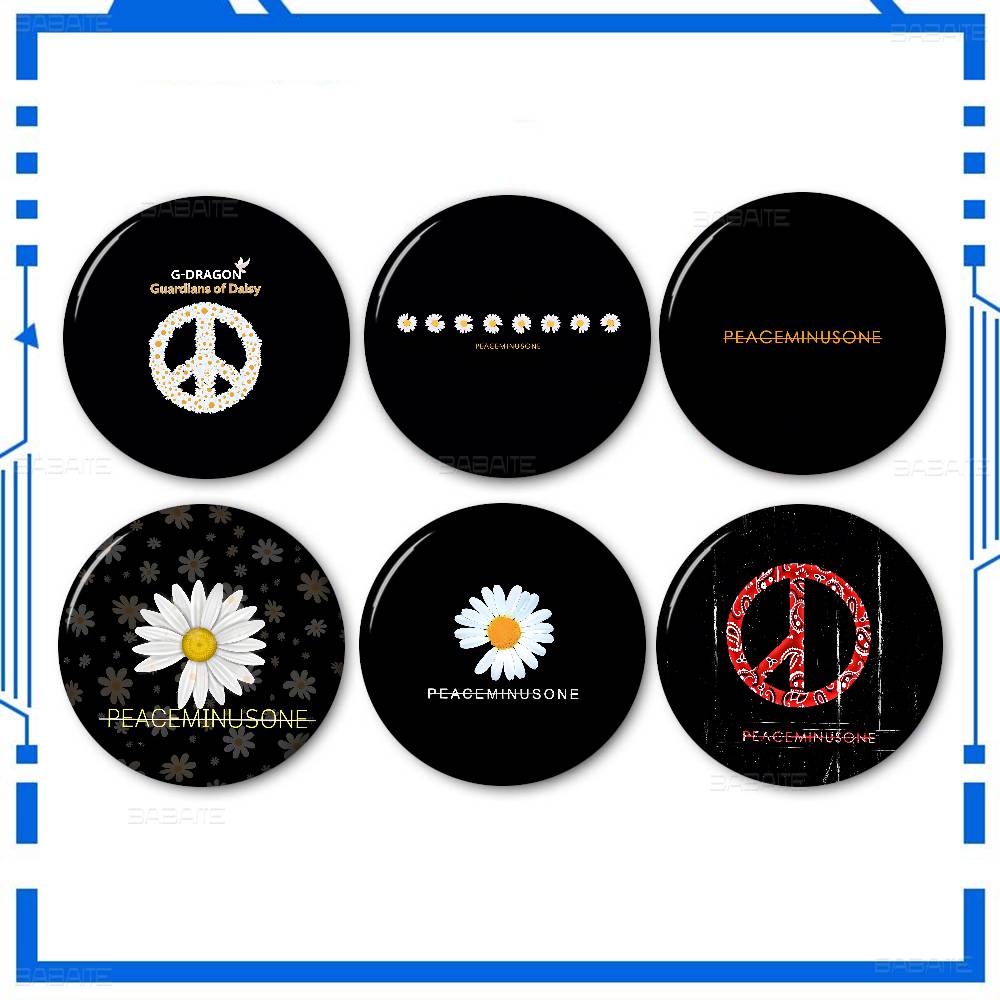 Peat Pellet Tray - P-P-Peaceminusones LOGO 58mm handgemaakte broche cartoon